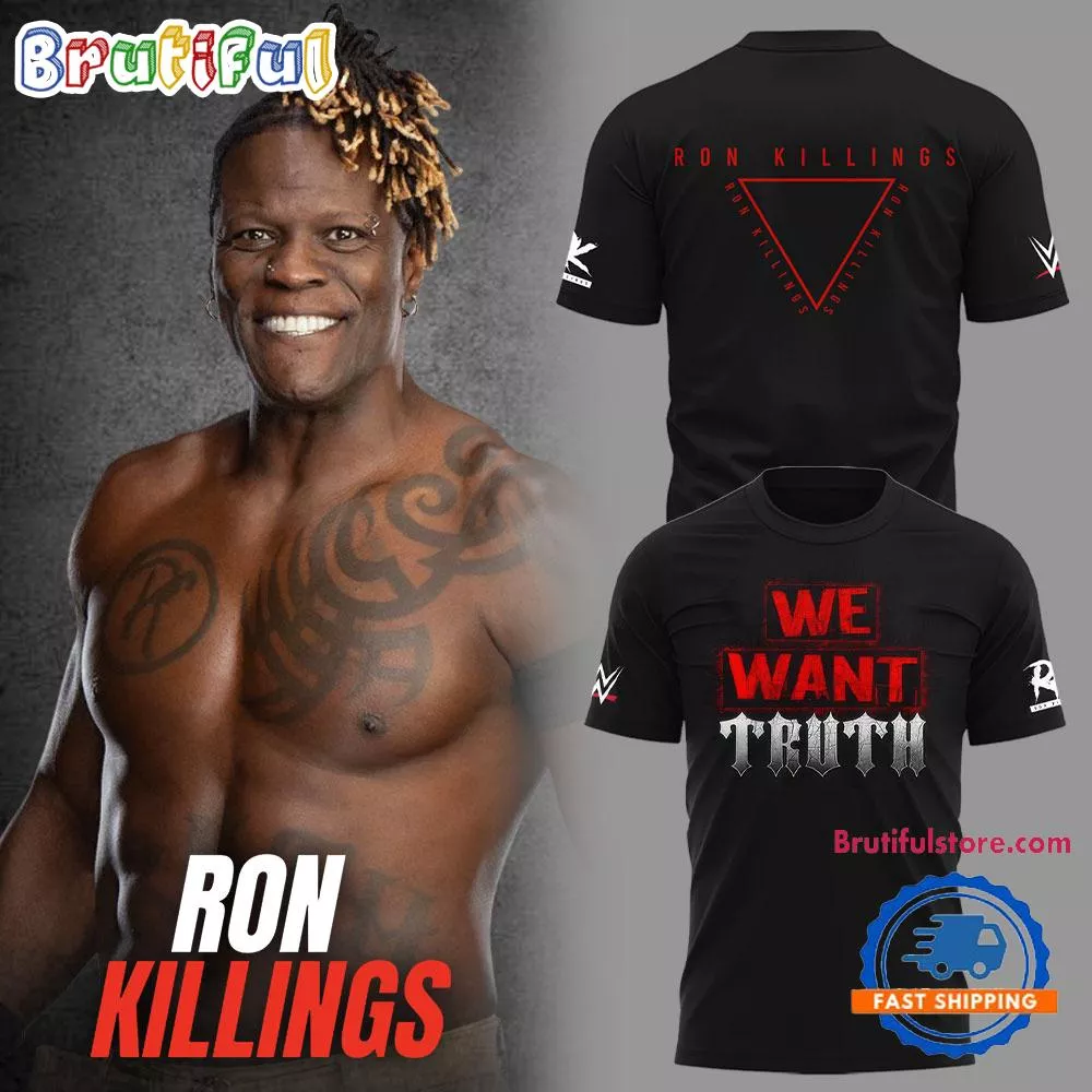 WWE Ron Killings We Want Truth 3D Printed T Shirt