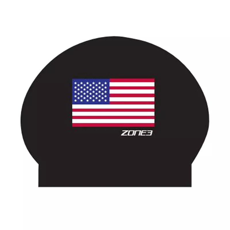 Zone3 Silicone Swim Cap USA
